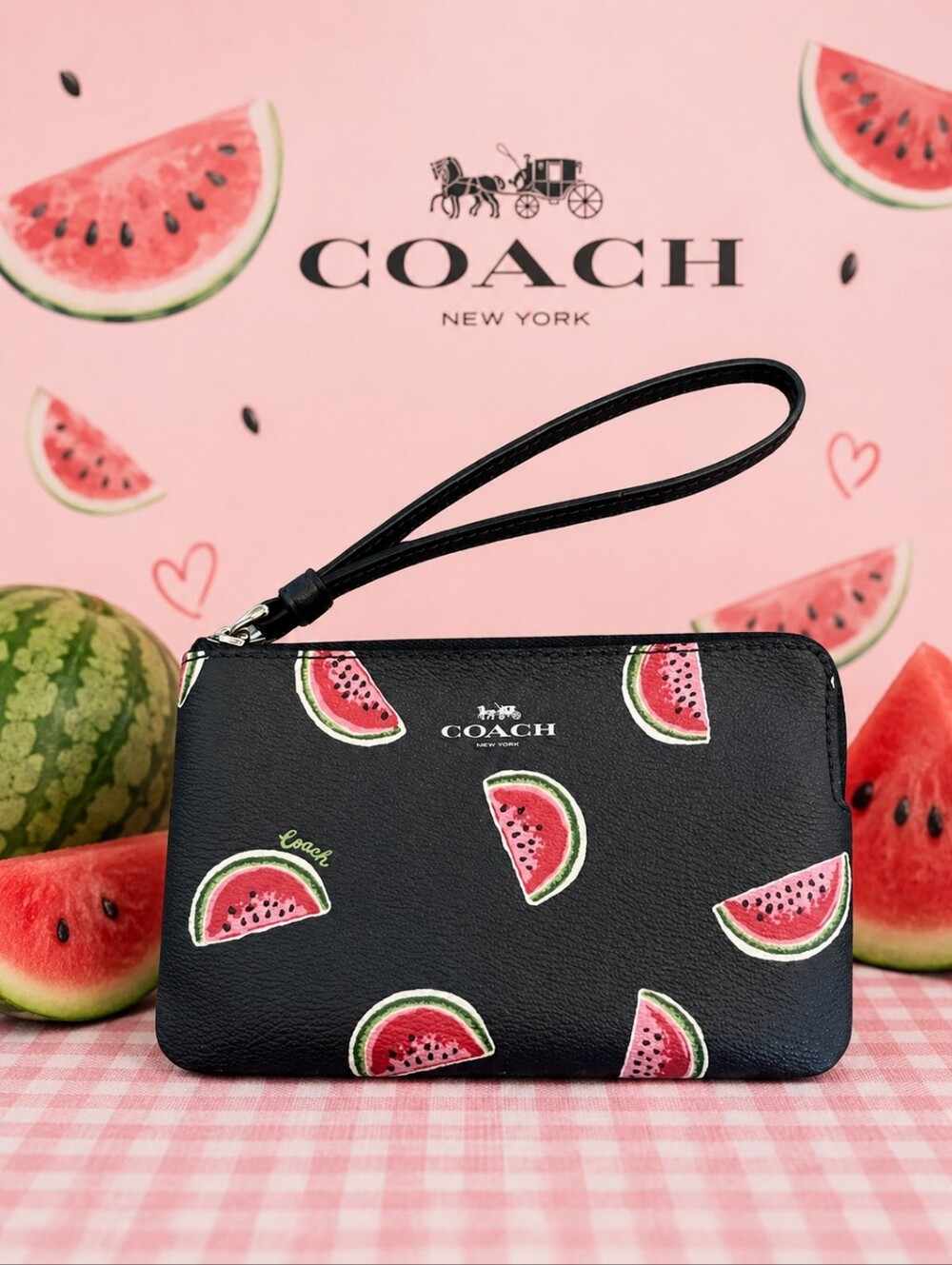 Coach Watermelon Wristlet